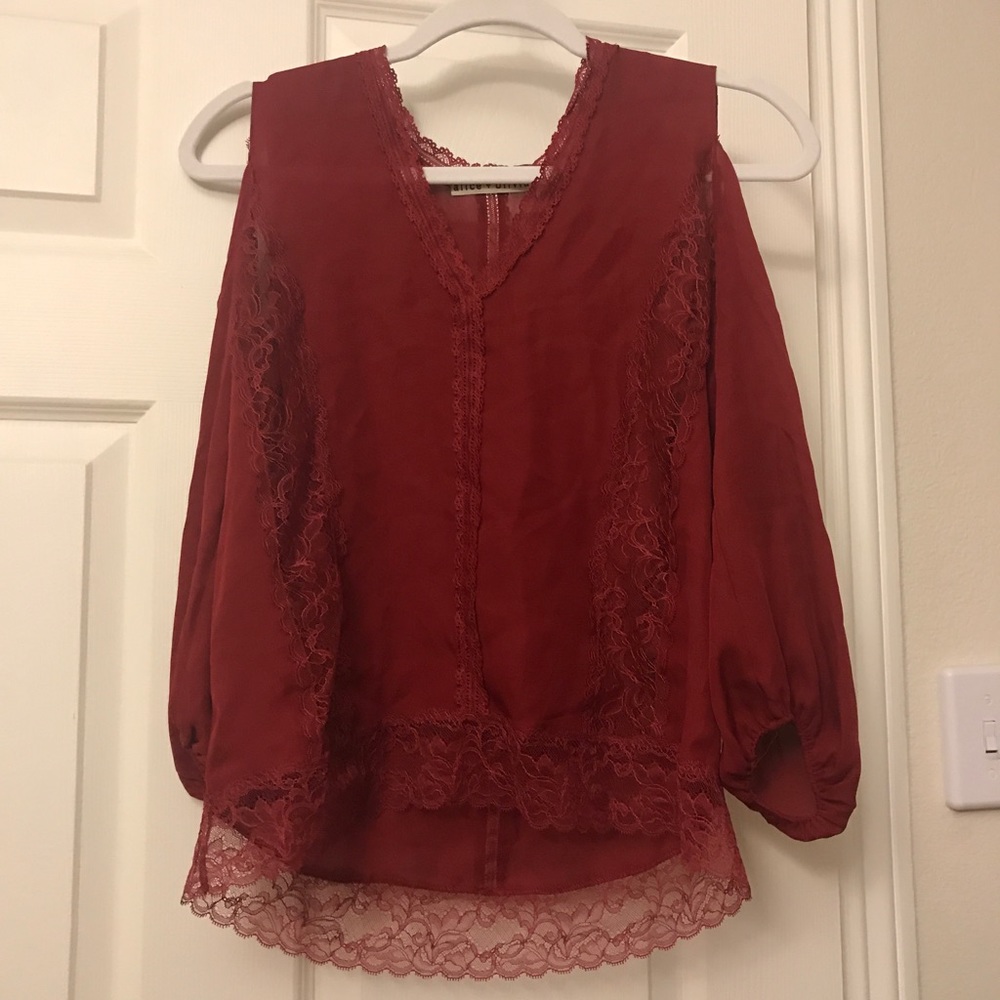 Alice + Olivia 100% Silk Top